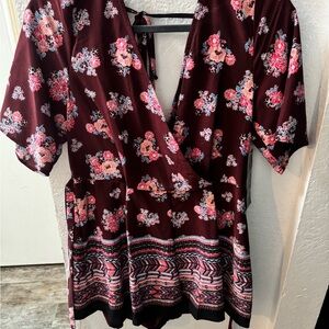 Floral Wrap Romper